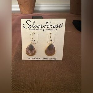 Silver Forest Women’s Tri-Color Dangle/Drop Earrings NWT